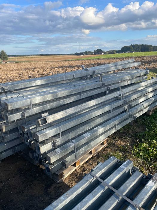 Słupy ocynk 90x90x3mm 4m długosci  profil  wiaty garaż bramy hale