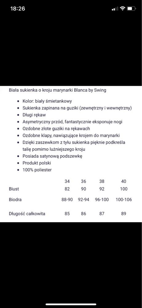 Sukienka marynarka na komunie roz. 38/m ecru
