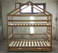 Łóżko piętrowe " CASA A PIANI"  lite drewno