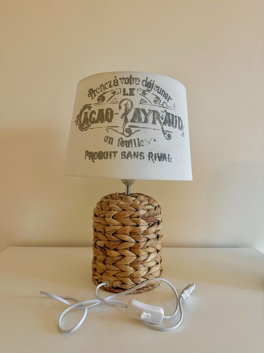 Lampa styl boho/prowansja wys.47cm