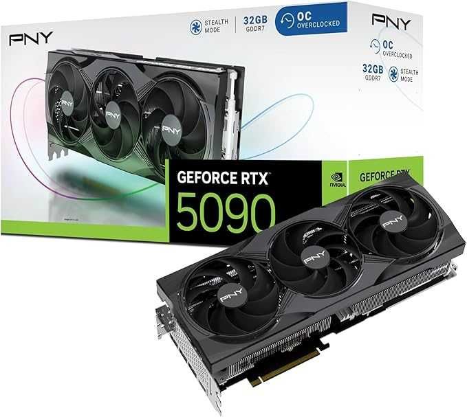 PNY Placa gráfica GeForce RTX™ 5090 32GB OC Triple Fan DLSS 4