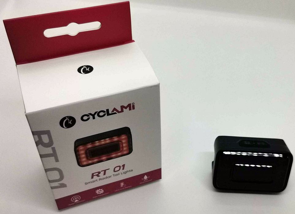 CYCLAMI Lampka Rowerowa z Systemem Radarowym OSTRZEGAWCZA 20 Ledów