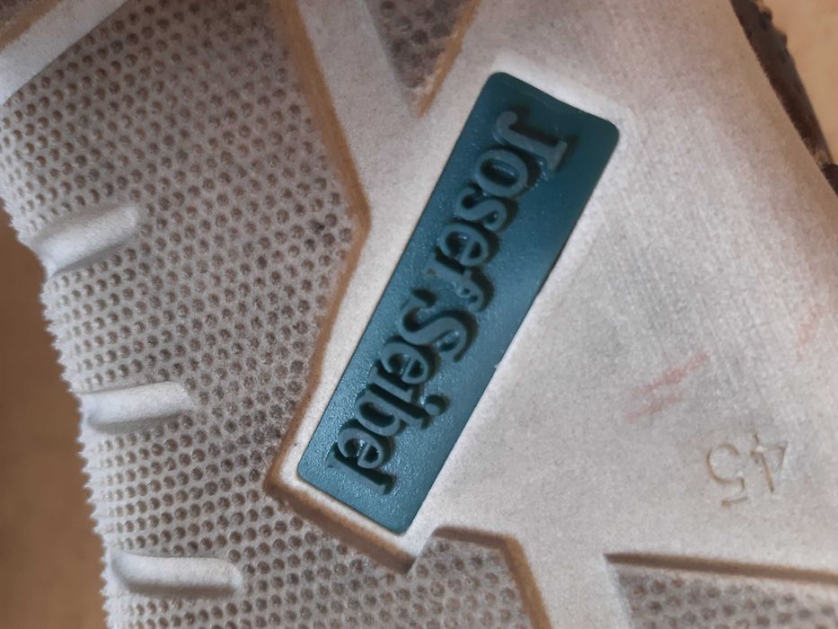 Skórzane komfortowe oddychające kryte letnie półbuty Josef Seibel, 45