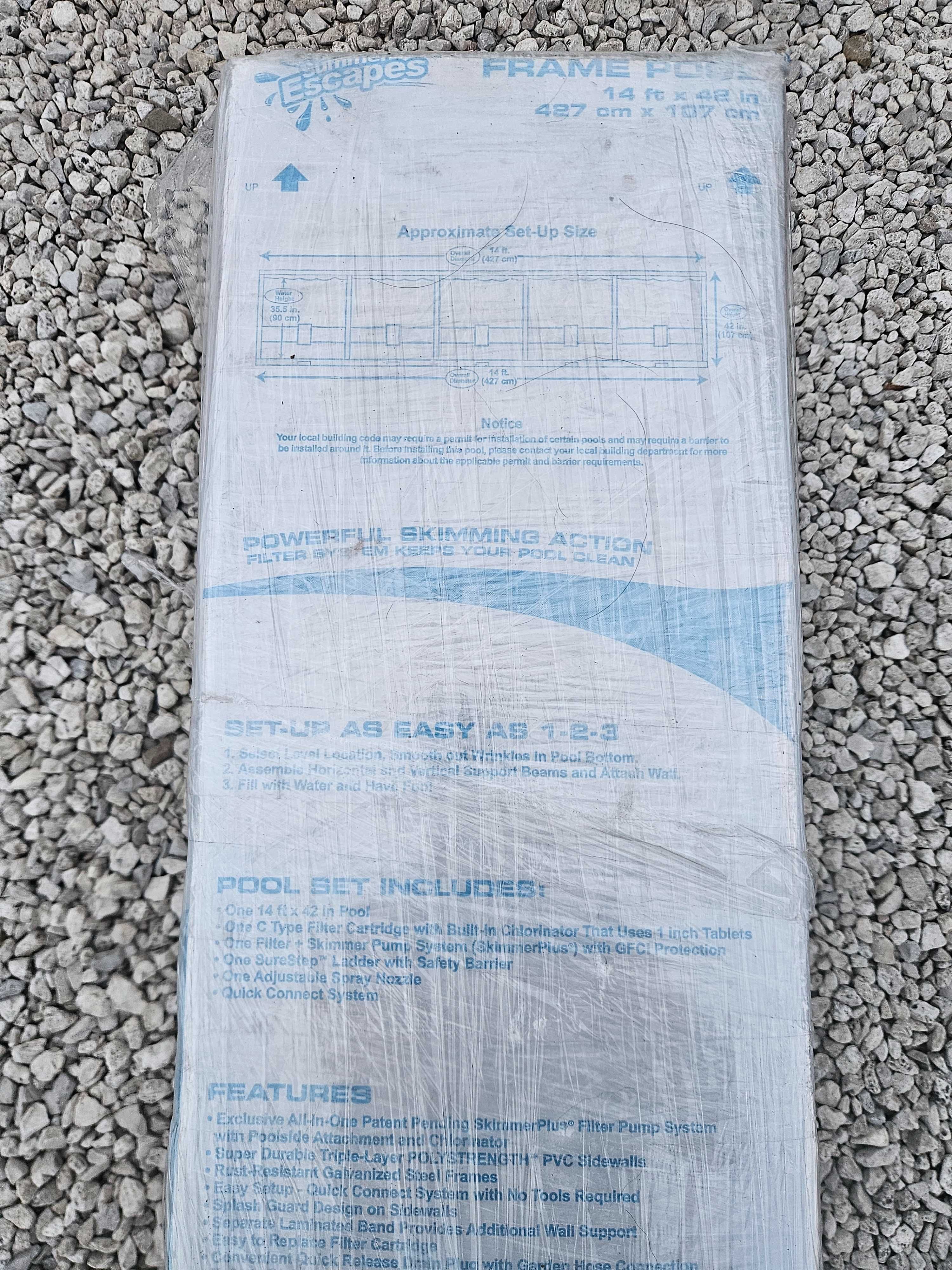 BASEN OGRODOWY na stelażu 12500 litrów wody 427x107 cm NOWY