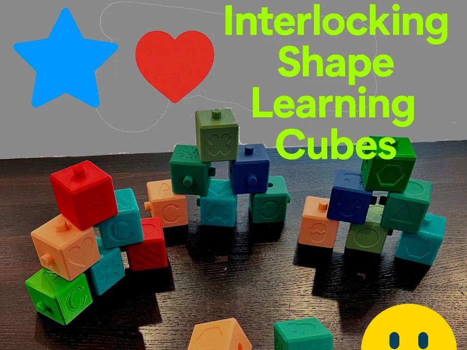 Cubos de Encaixe com Logos Educativos (15 Logotipos)