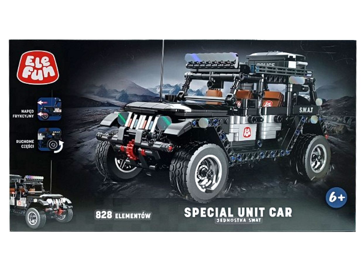 Klocki Elefun Special Unit Car - Jednostka SWAT