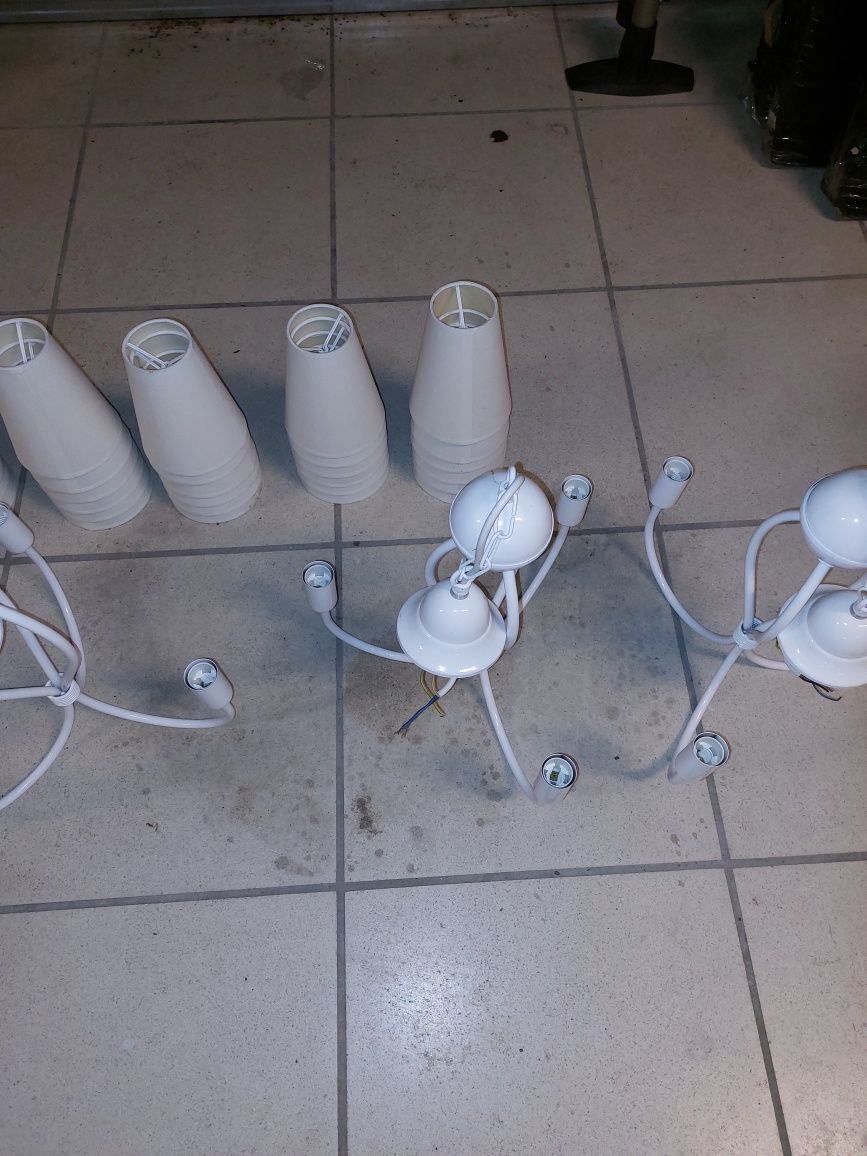 Lampy komplet wraz z kinkietami
