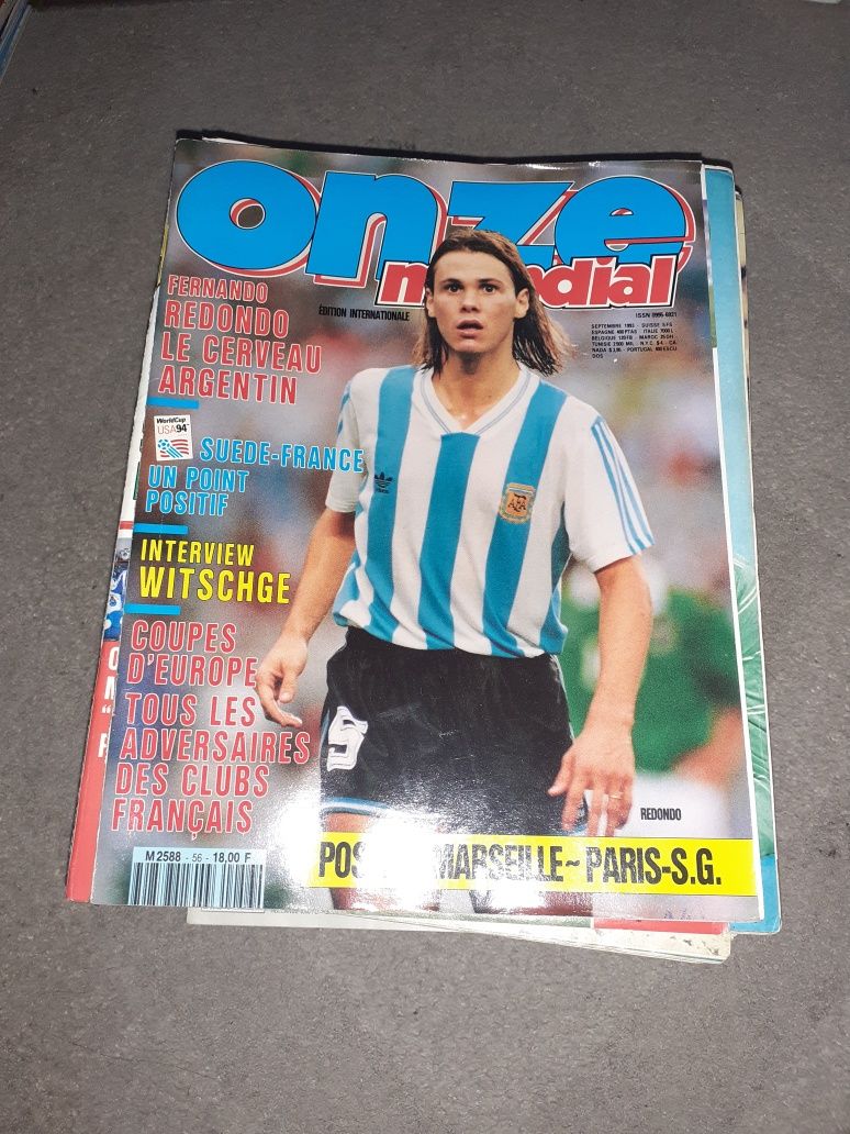 Revistas onze de futebol anos 80 e 90