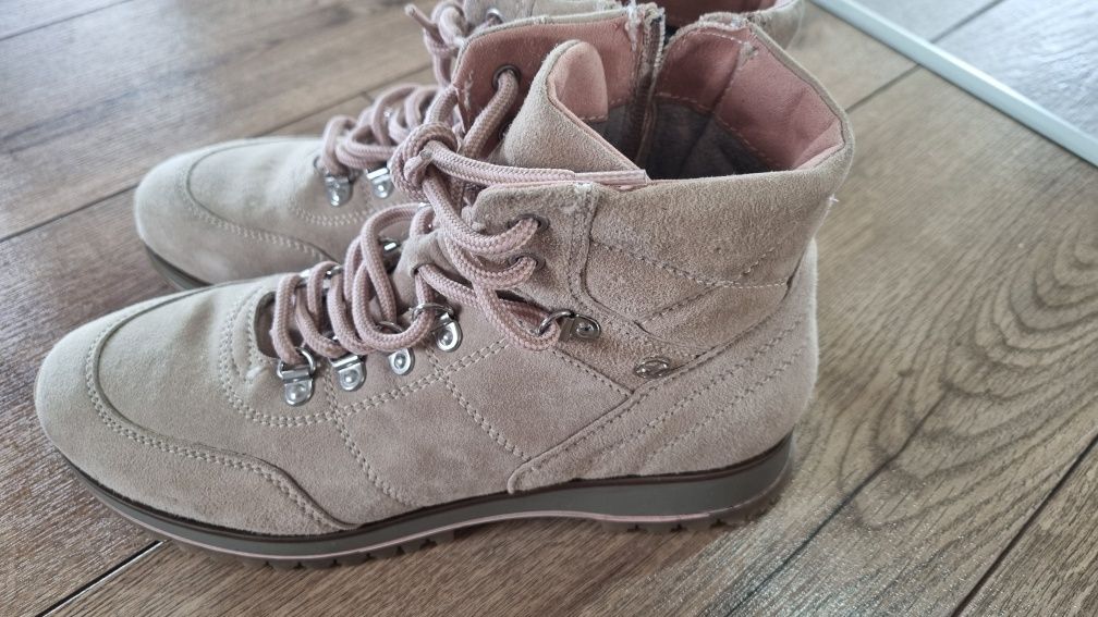 Buty damskie tamaris botki, trapery jesień rozm 38