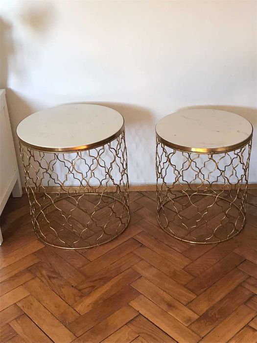 Komplet dwóch stolików do salonu lub sypialni w stylu marokańskim