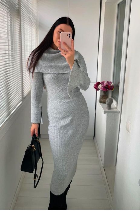 Неперевершена тепла сукня М-L. Платье