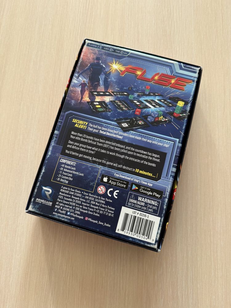Настільна гра Fuse (англ)