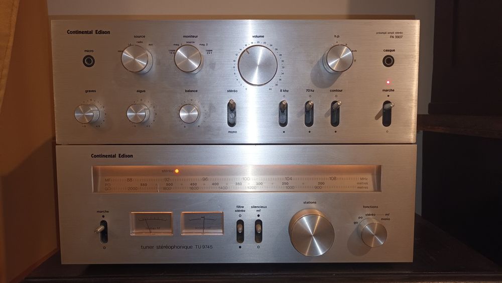 Wzmacniacz Continental Edison PA 9907 + tuner TU 9745 UNITRA