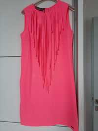 Sukienka prosty fason różowa r.36