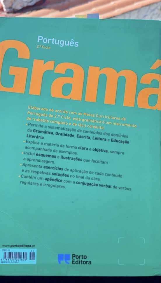 Manual de Português - Gramática (5.º e 6.º anos) - Porto Editora