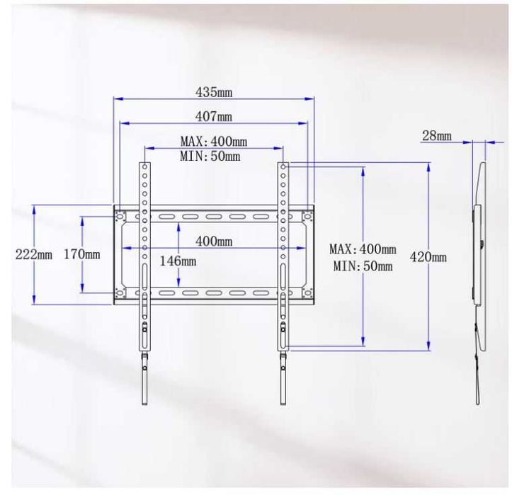 Uchwyt ścienny do telewizora 26-55'' Mounting Dream ‎MD2361-K-02