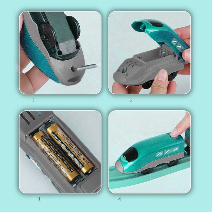 Іграшкова дитяча залізна дорога потяг поїзд паровоз залізниця електрич