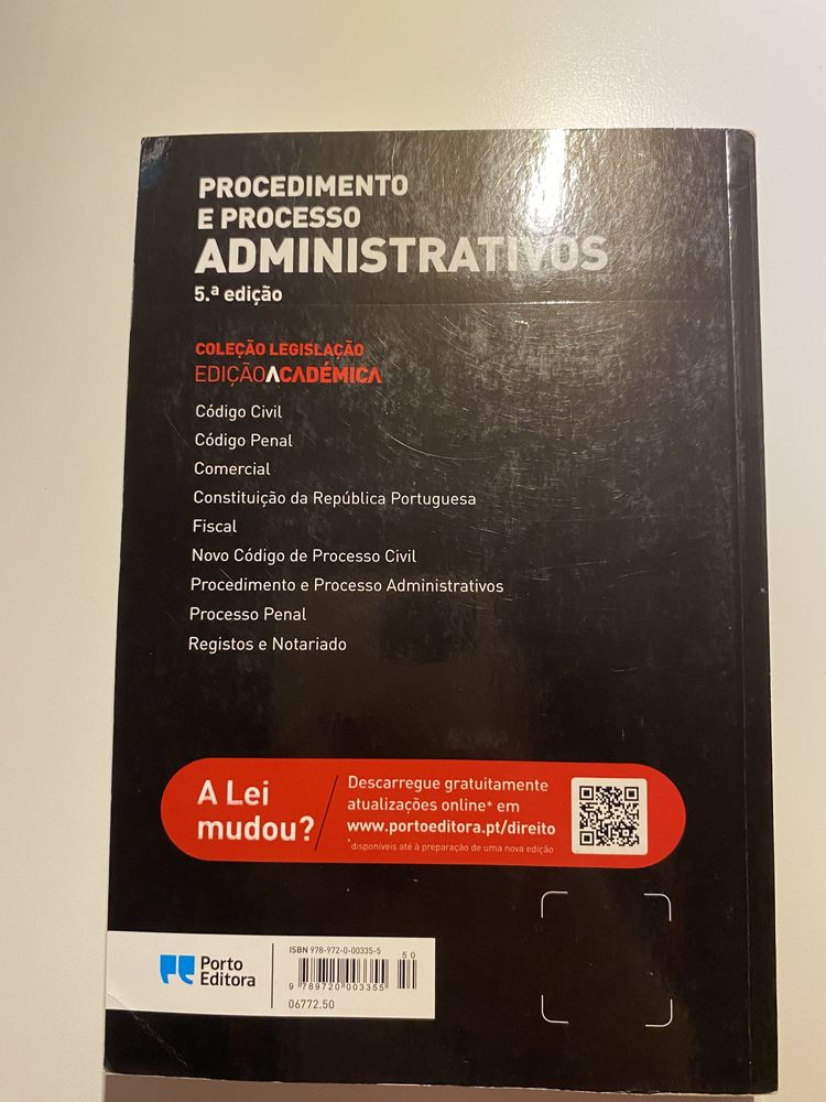 Código de Processo e Procedimentos administrativos