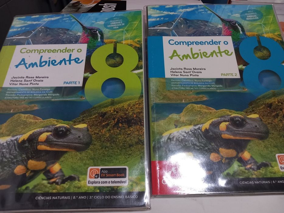 Manuais de ciências naturais parte 1 e 2 - 8°ano