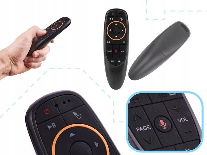 Pilot Do Laptopa Telewizora G10 Smart Tv Box Z Mikrofonem X9 Usb Nowoc