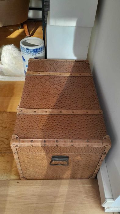 Bau de viagem castanho