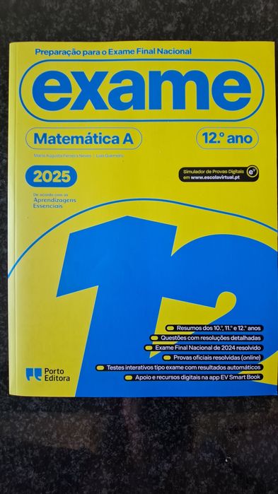 Livro Preparação Exame Nacional Matemática A 12 ano