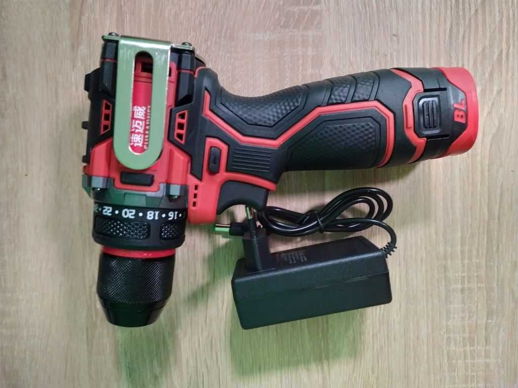 Мощный шуруповёрт дрель Sumaiwei 16.8V  мощный безщёточный мотор