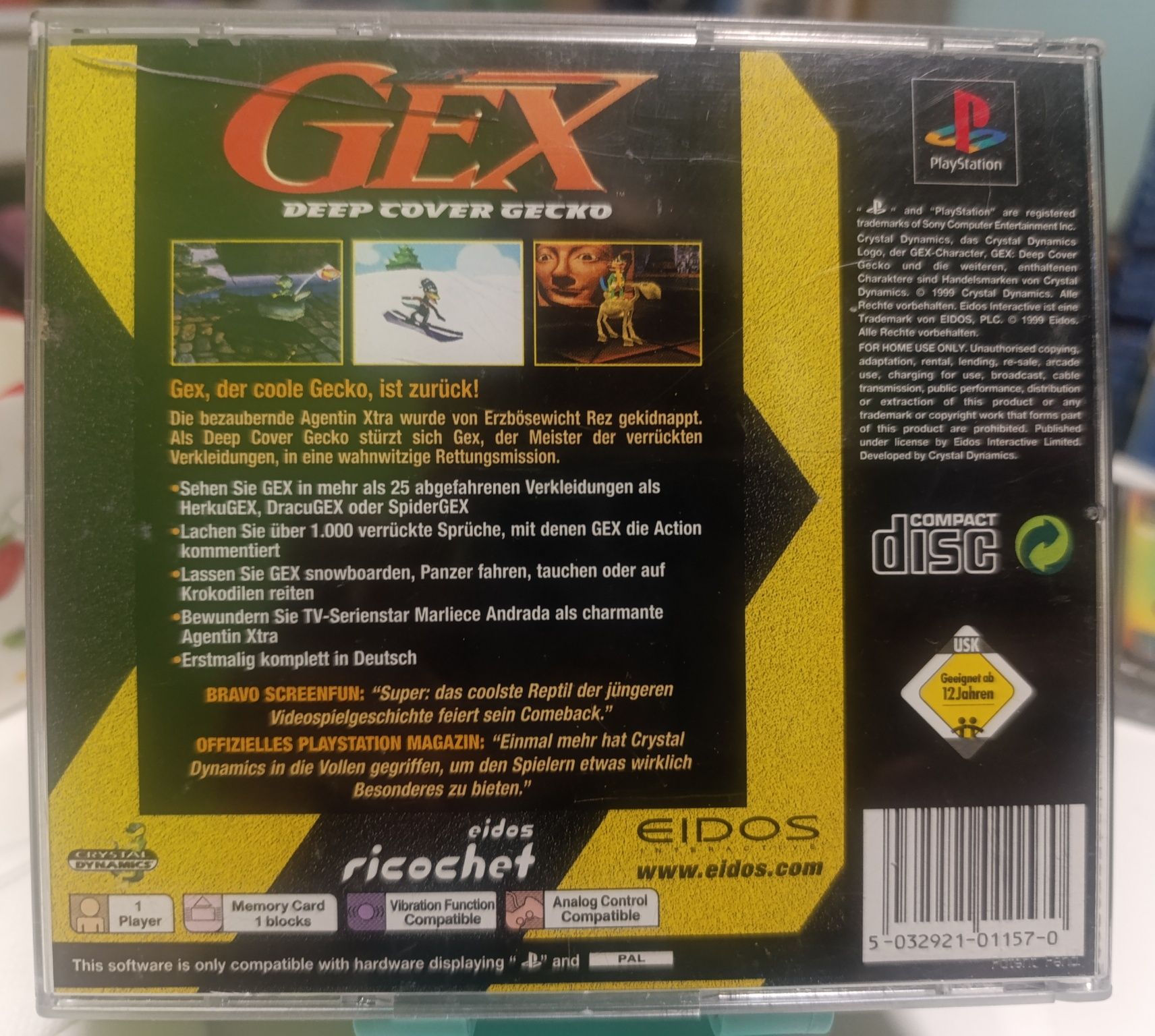 Gra PS1/PSX Gex: Deep Cover Gecko