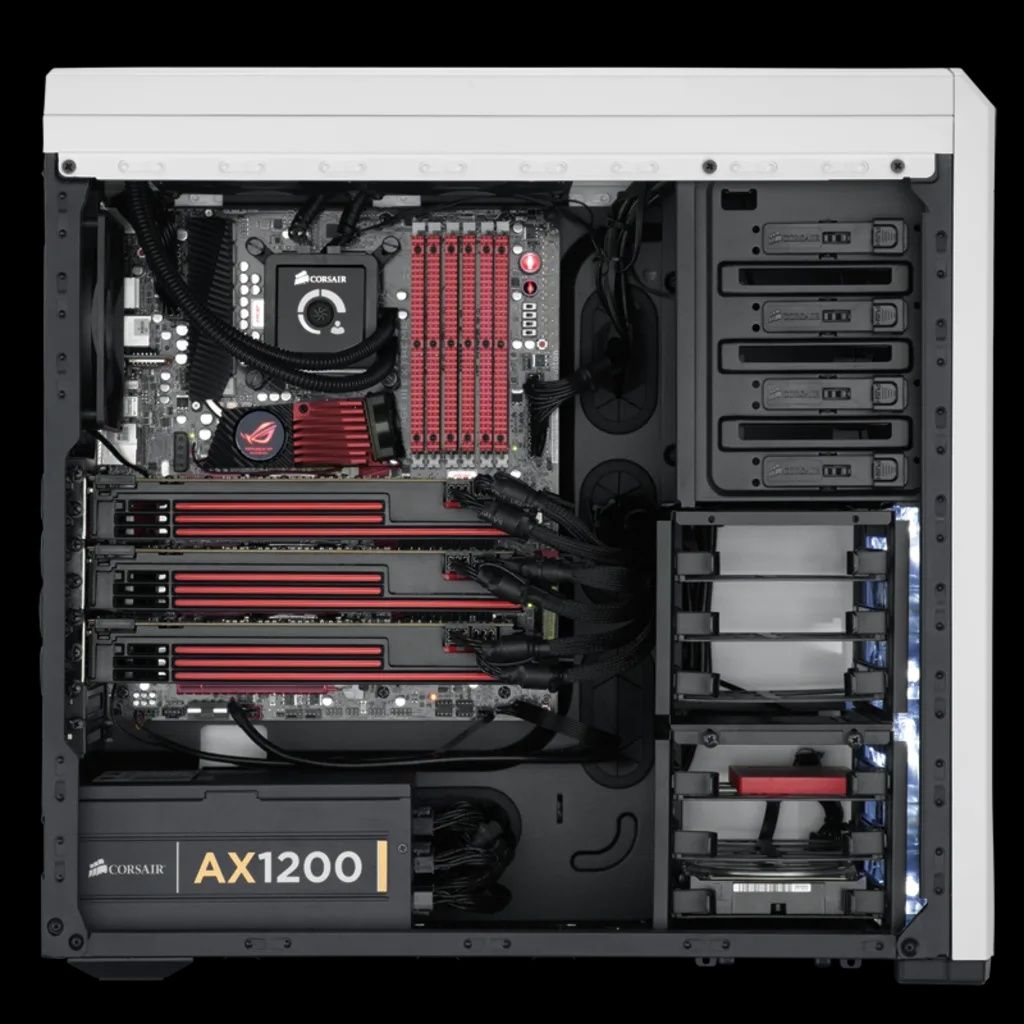 Caixa Corsair 500R Artic White with Black