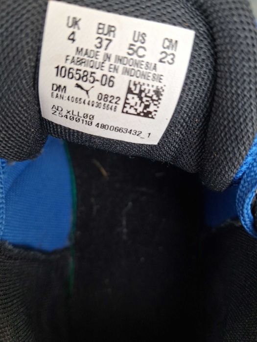 Buty Puma halowe EUR 37 Varion Junior 23 cm niebieskie dla dziecka