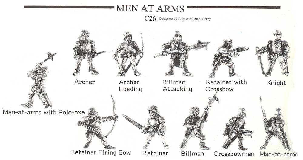 Warhammer Fantasy Battle: Bretonnia, Men At Arms x 4, kusznicy