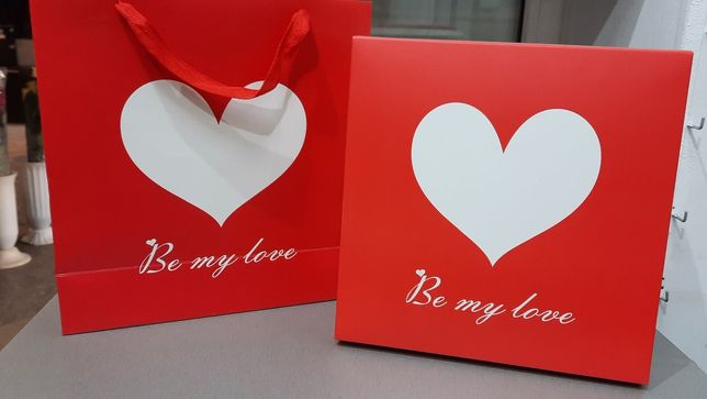 Пакет + коробка подарочный Be my Love