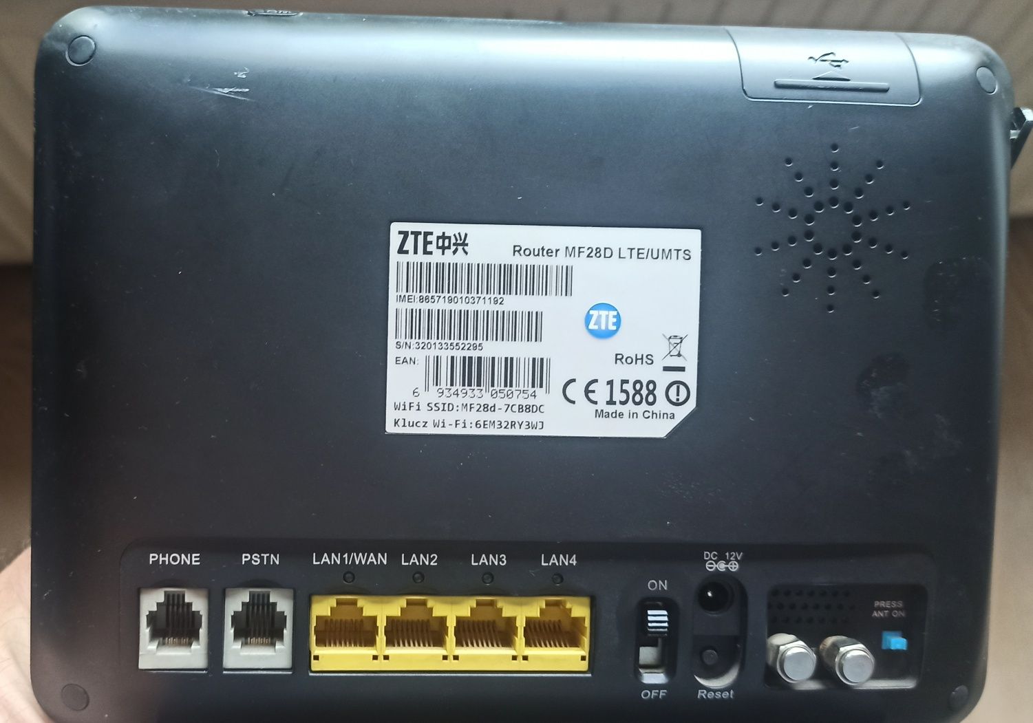 Router ZTE LTE MF28D