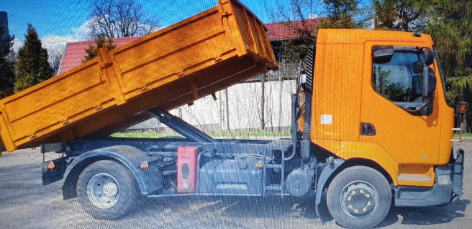 zabudowa kiper wywrotka kipper na 2 siłownikach renault midlum 210 dci