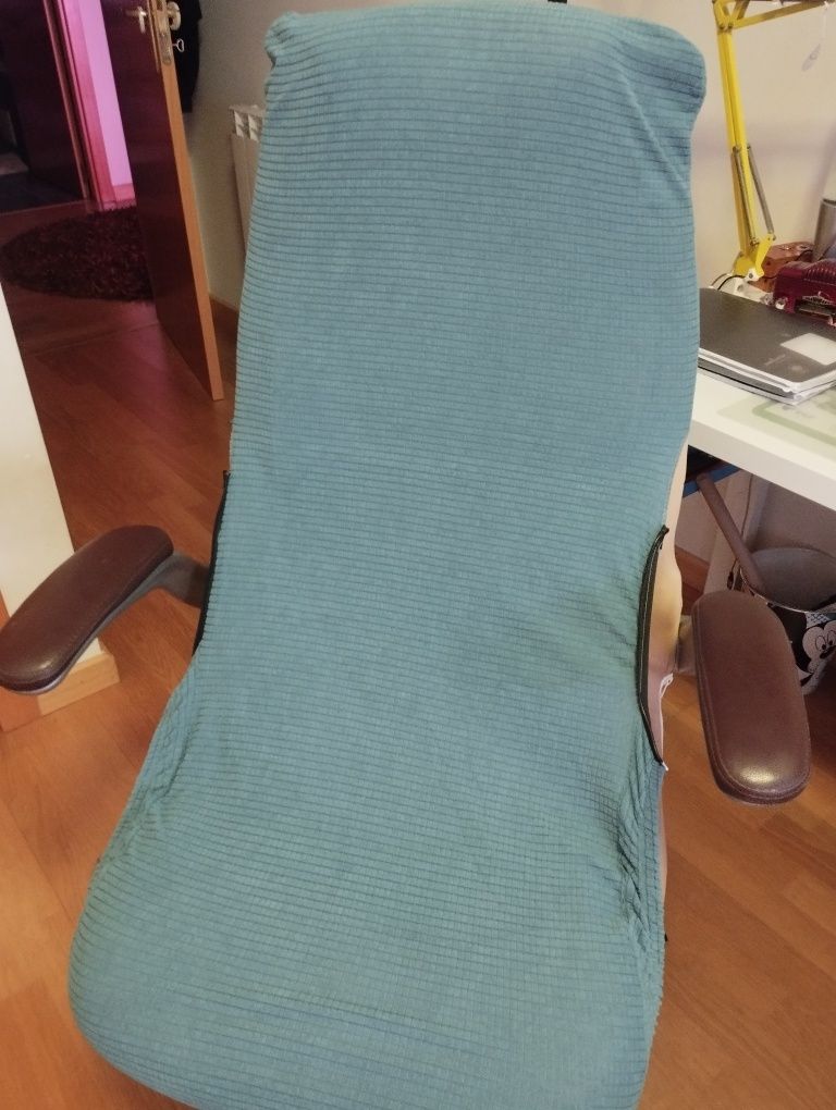 Capa cadeira escritório Azul Denim