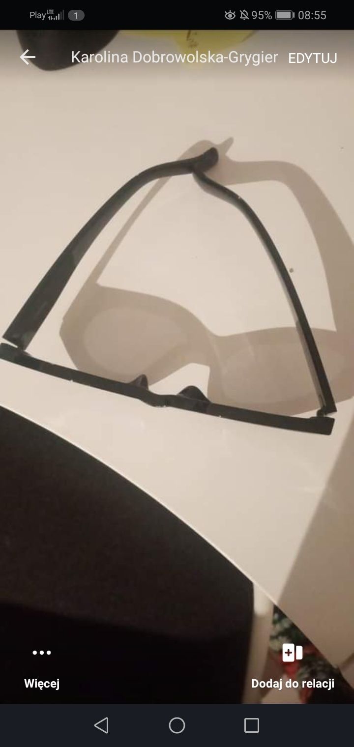 okulary czarne nowe