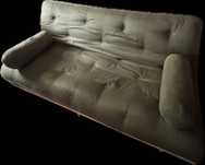 Futon Pascall rozkładany, materac i stelaż