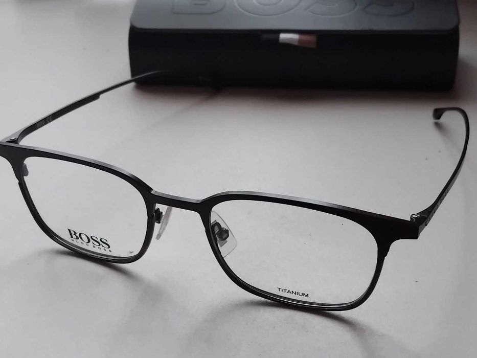 Нова оправа HUGO BOSS 1014 0AM Matte Black / Havana TITANIUM