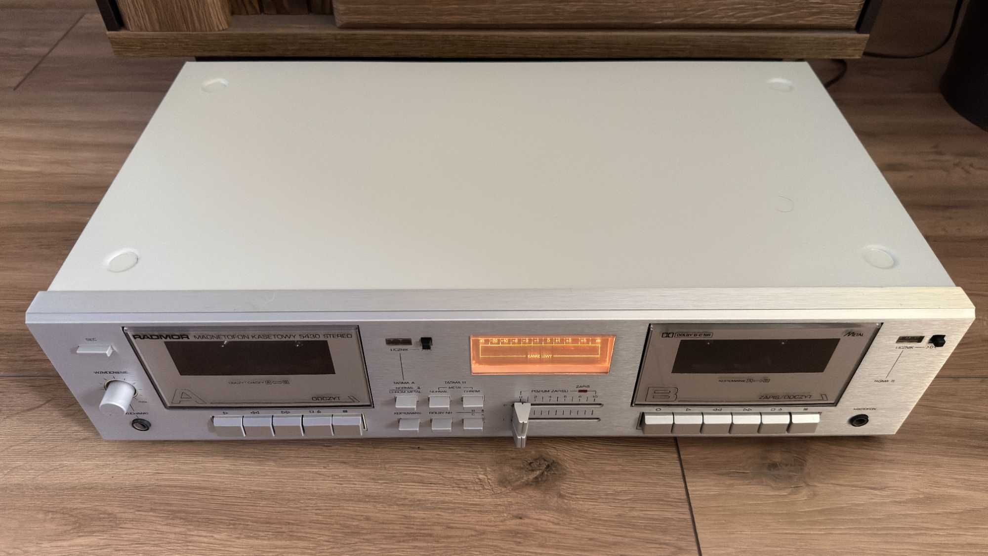 Magnetofon Kasetowy RADMOR 5430 ! Srebrny ! IDEALNY STAN ! OKAZJA ! 2