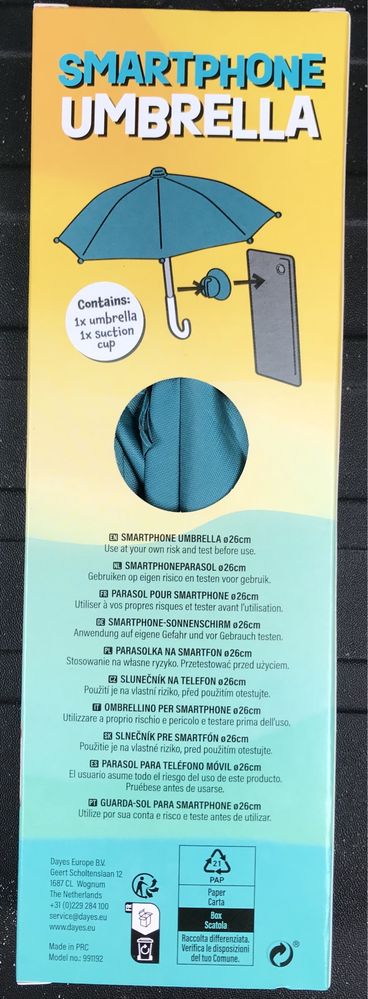 Parasol na smartfon, na telefon