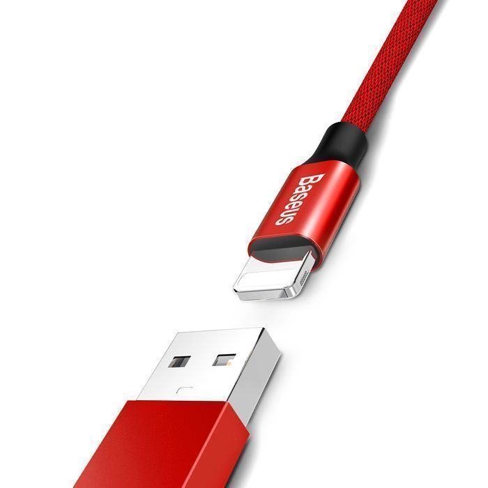 Baseus Kabel Yiven Usb - Lightning 1,2 M 2A Czerwony