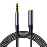 Kabel Aux Joyroom 1.2M Przedłużacz Mini Jack 3.5Mm Oplot Czarny