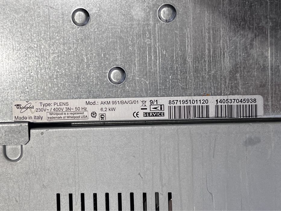 Варочна поверхня Whirlpool Вірпул на запчасти