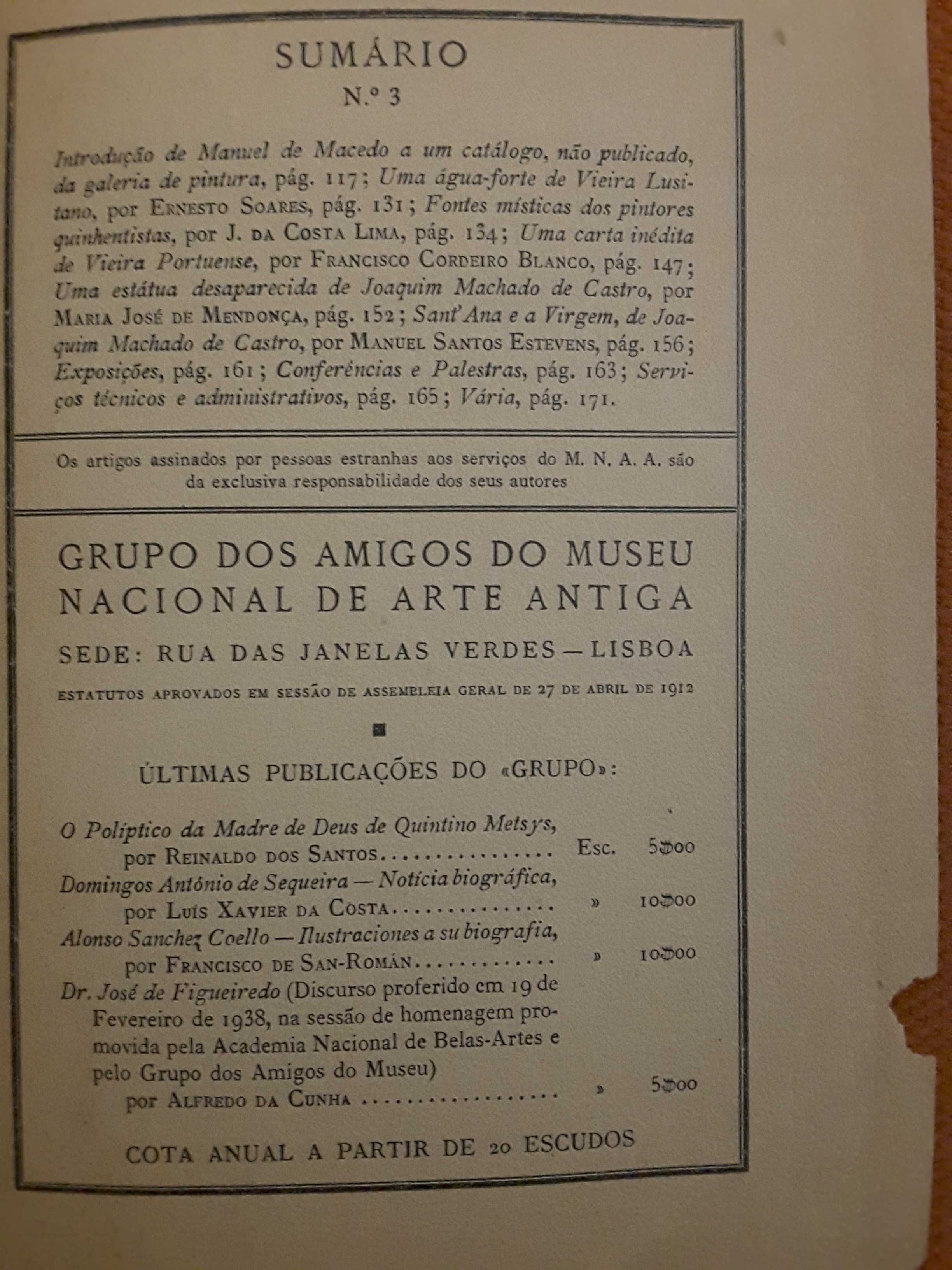 Boletins do MNAA (1948, 1959) / Arte Primitiva