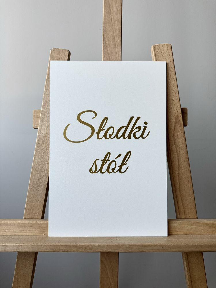 Tablica ślubna Słodki stół wesele dekoracje stołu ślub dekoracje sali