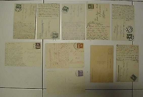 20 cartas e postais.