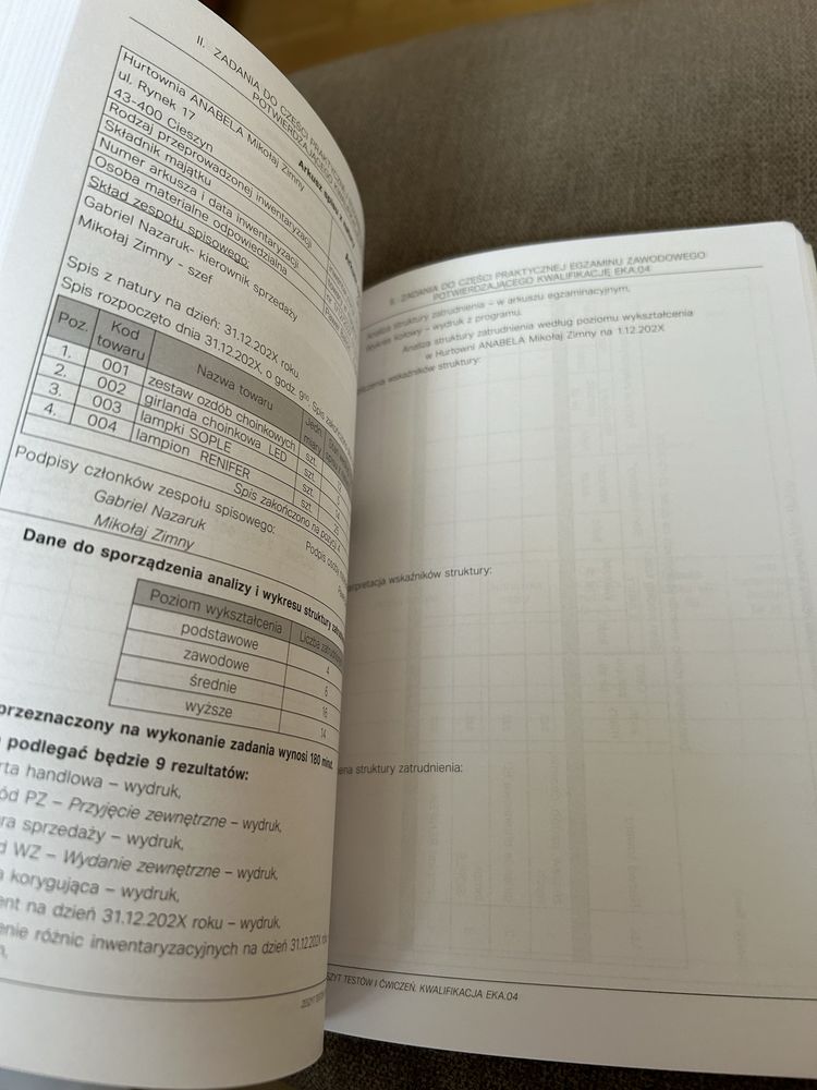 Zeszyt testów do EKA.04