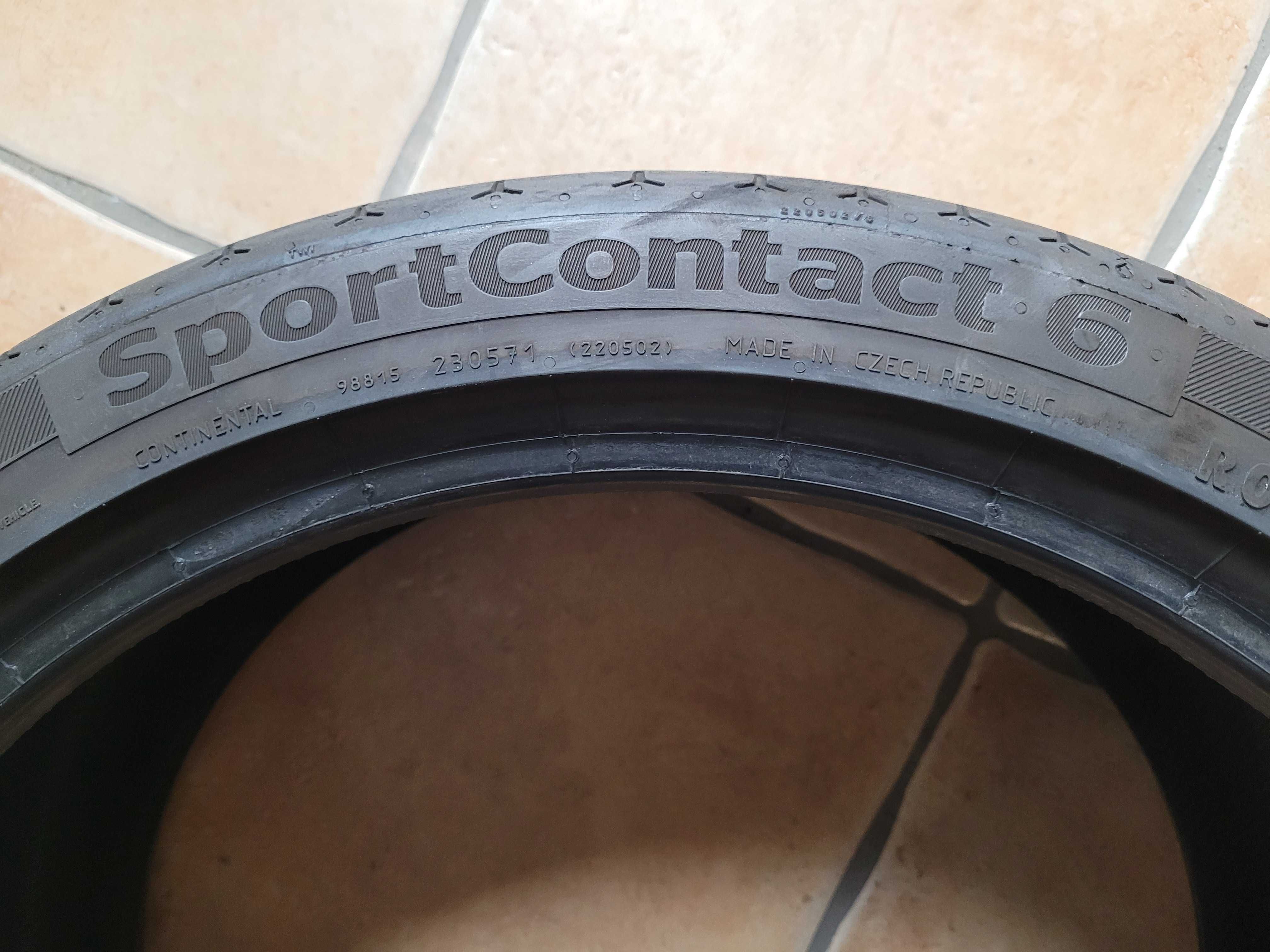 2x Opony Continental 245/35 19 SportContact 6 20r.