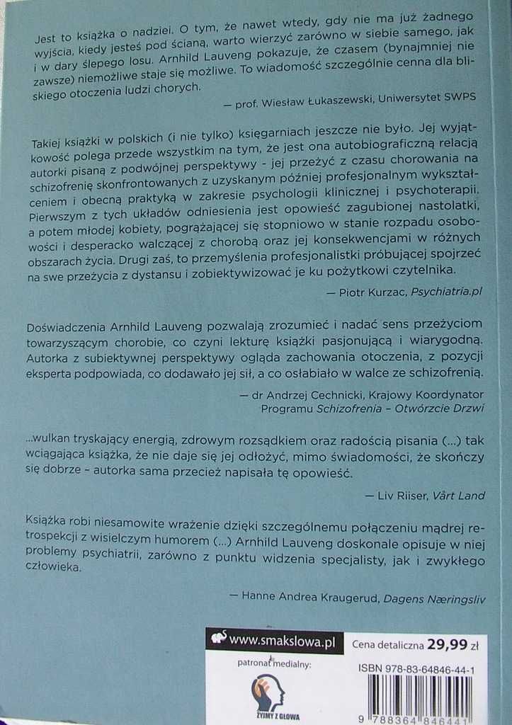 BYŁAM PO DRUGIEJ STRONIE LUSTRA Schizofrenia - Arnhild Lauveng