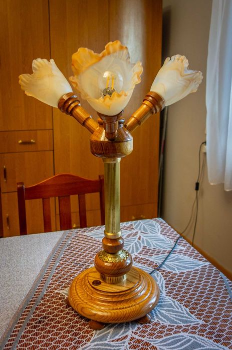 Lampa stołowa własnej produkcji